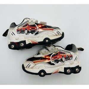 Vintage Matchbox Firetruck Sneakers Tennis Shoes Sz 6 Toddler